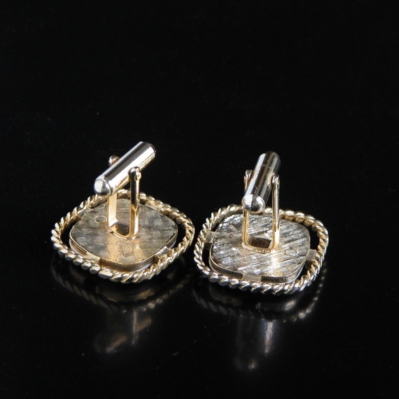 Vtg Delft Peaceful Beach Scenic Cufflinks - Picture 3 of 3